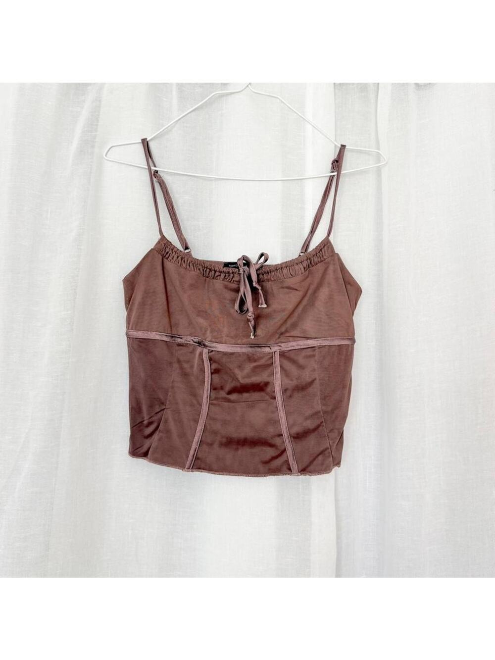 ✿ ⋆｡˚ mesh corset cami top ✿